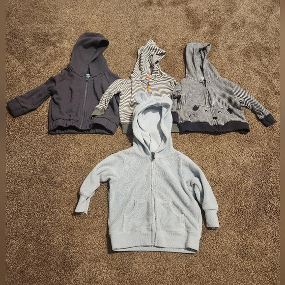 Set of 4 Boy's 3-6 Months Hooded Jackets - Picture 3 of 15